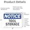 Signmission Tool Storage, 5 in W x Rectangle, Vinyl Decal OS-2PACK-NS-D-35-L-18692 - alternate 5